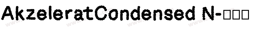 AkzeleratCondensed N字体转换